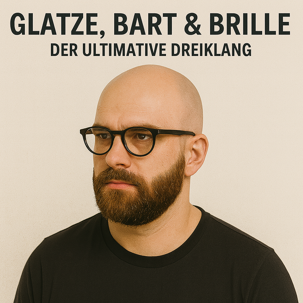 Glatze Brille Bartsytyl mademen.ch