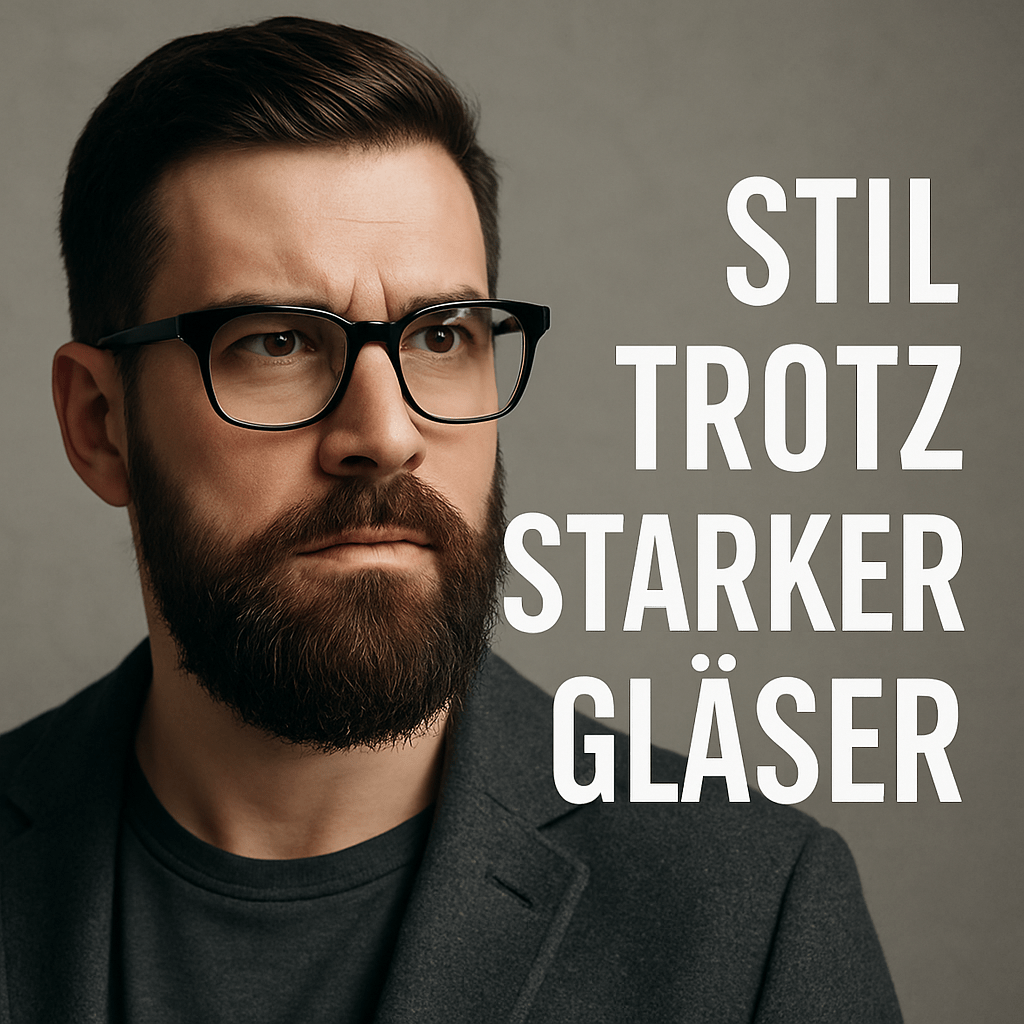 Brille & Bart trotz starker Gläser – Stil mit Sehschwäche - MADEMEN