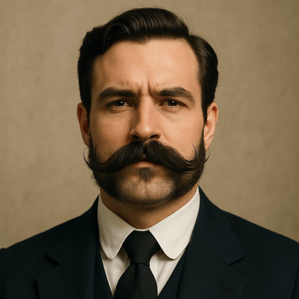 Imperial Mustache – geschwungener Schnurrbart für Könner - MADEMEN