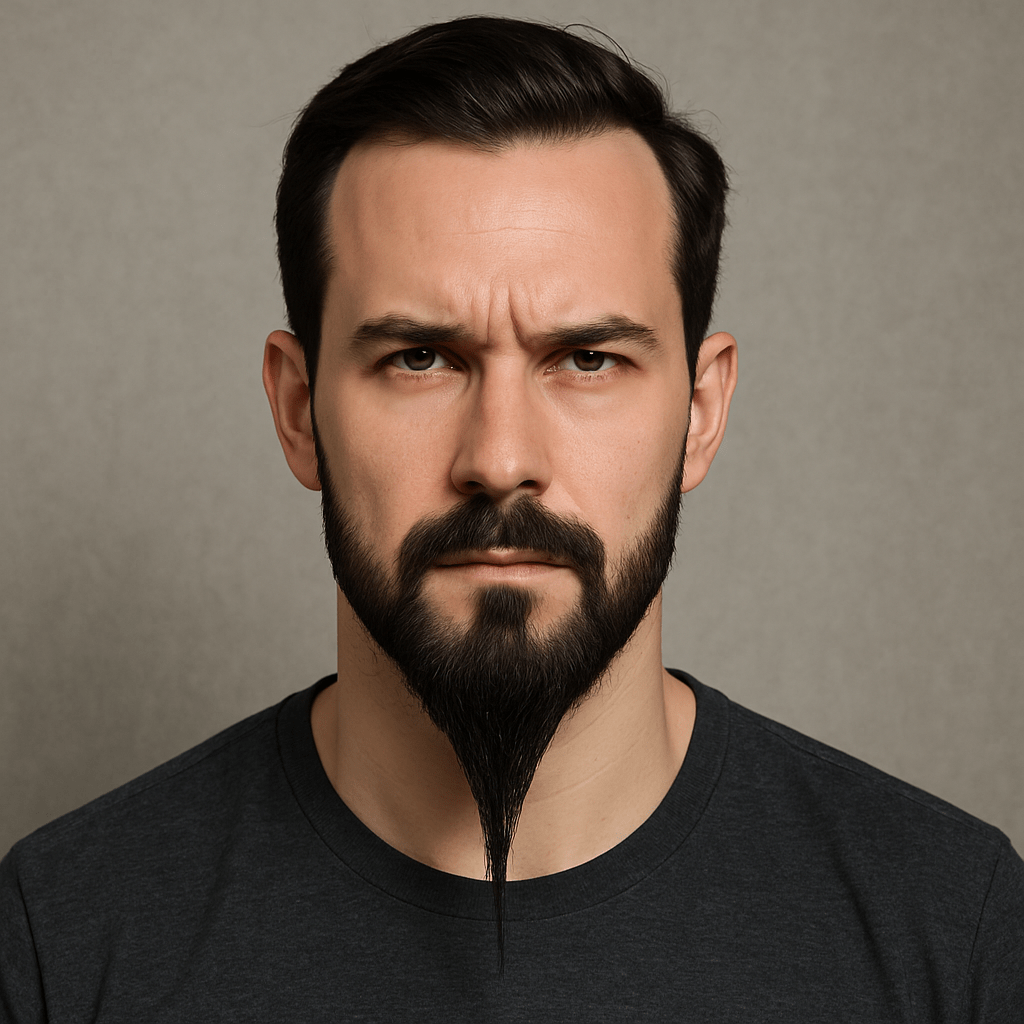 Klingon Beard – futuristischer Kinnbart mit Kante - MADEMEN