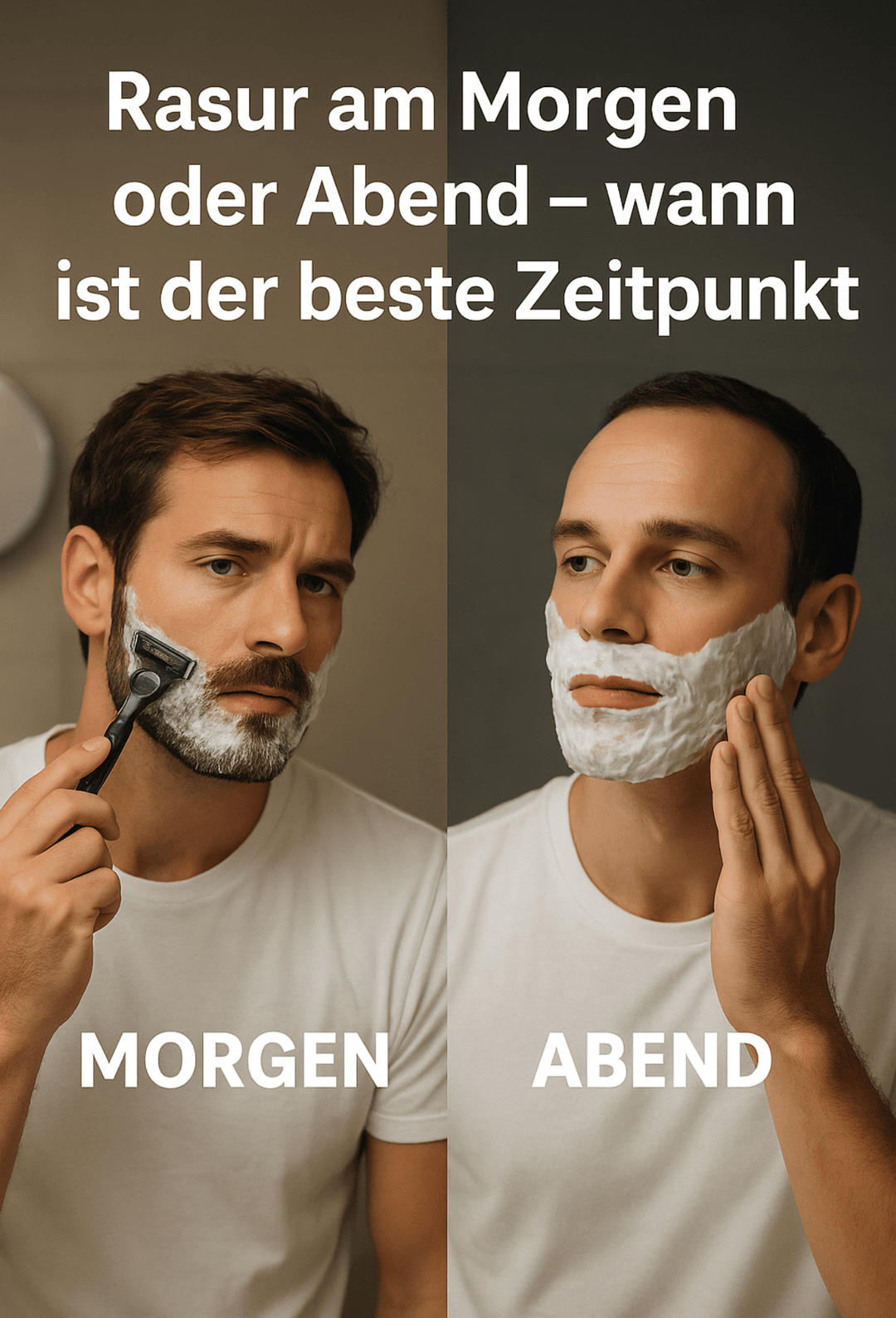 Morgens oder abends rasieren? Der ideale Zeitpunkt - MADEMEN