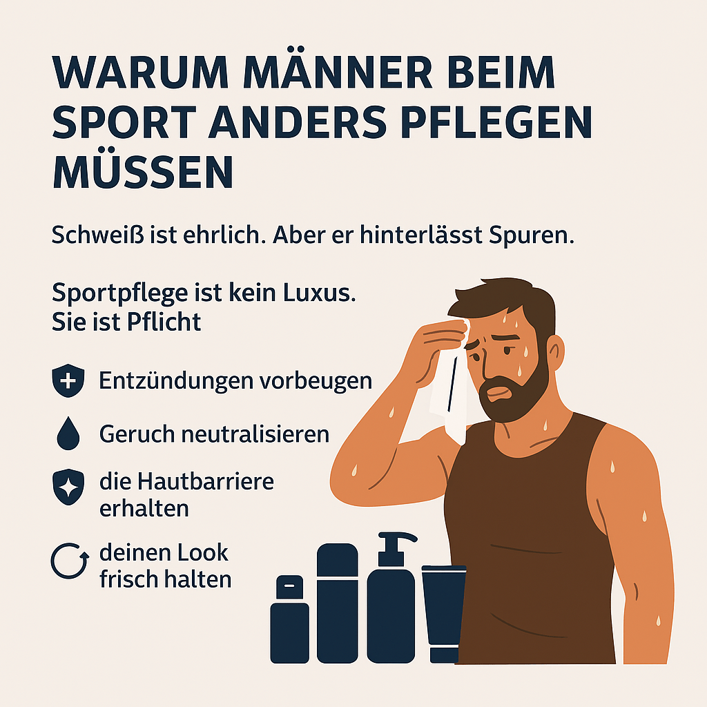 Sportpflege für Männer – Haut, Schweiss & Regeneration - MADEMEN