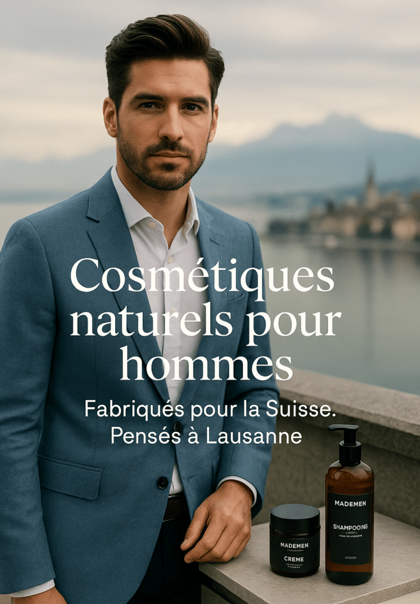 Cosmétiques naturels homme Lausanne - MADEMEN